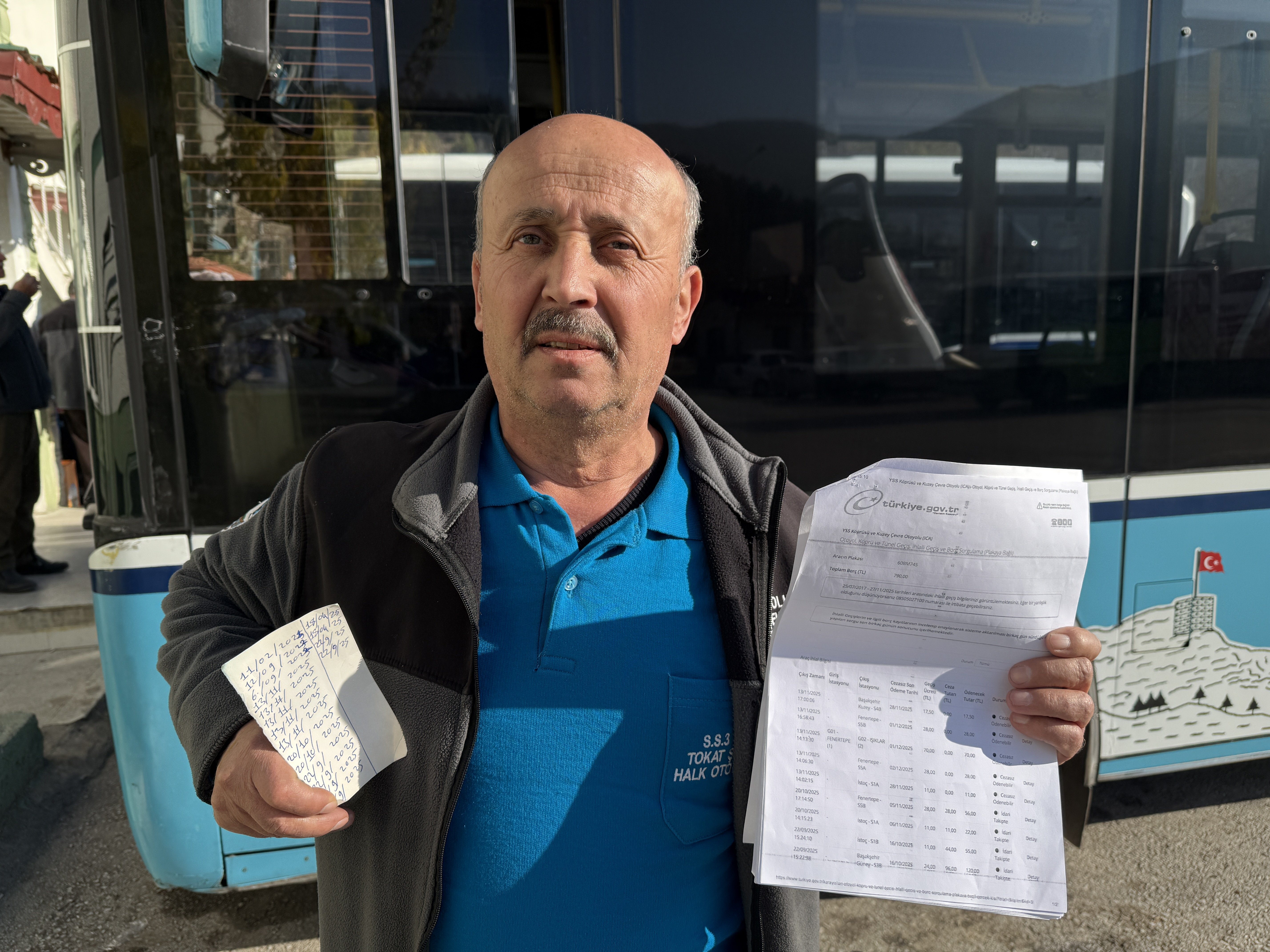 Tokat’ta Şoförün Adına Hiç Gitmediği 5 İlden 18 HGS Cezası Kesildi!