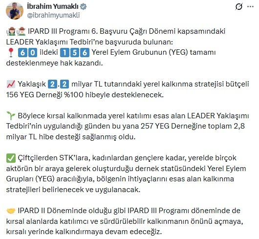 Tarım ve Orman Bakanı İbrahim