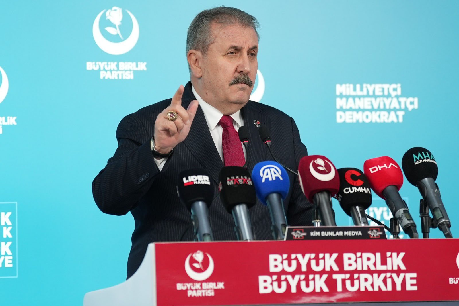 BBP Genel Başkanı Mustafa Destici,