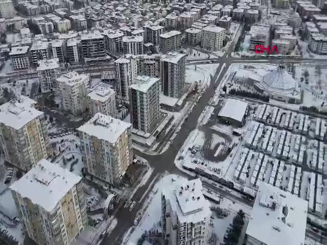 Malatya'da etkili kar yağışı