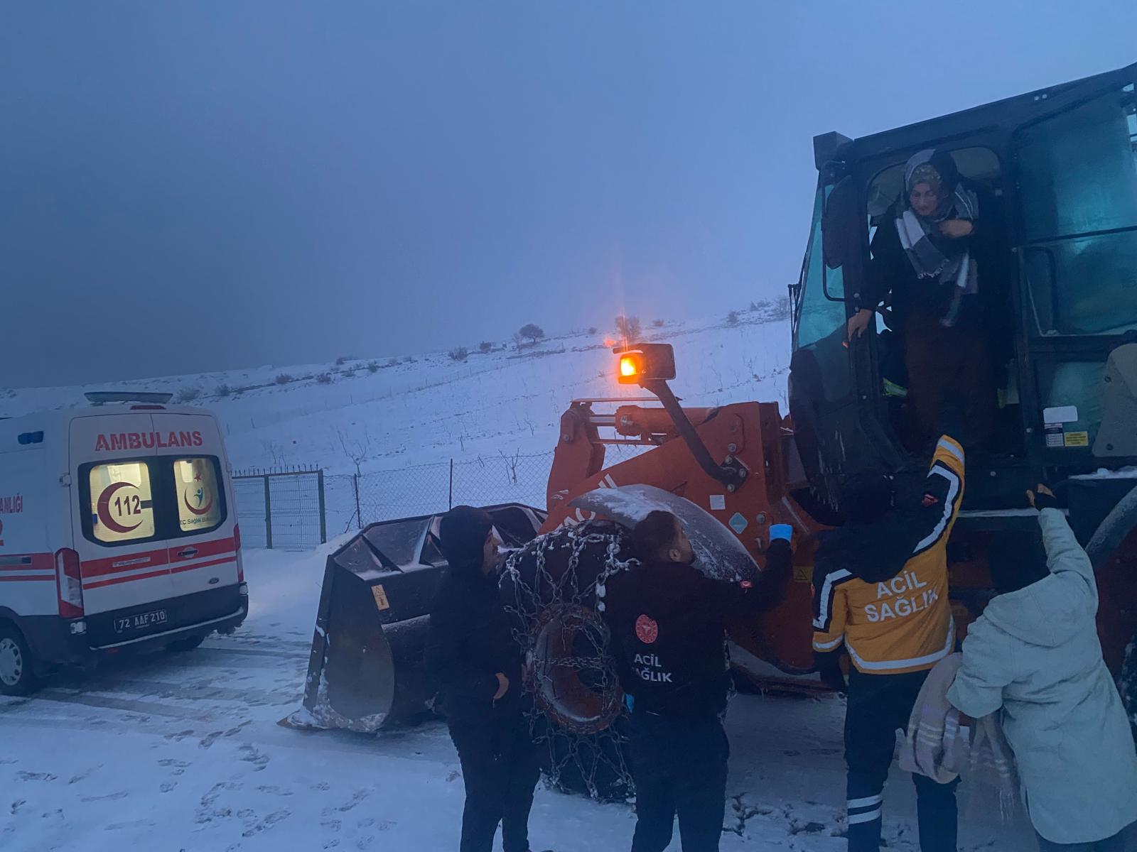 Batman'da yoğun kar yağışı 507