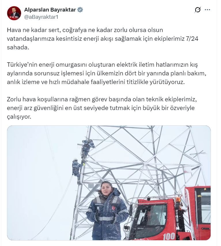 Enerji Bakanı Alparslan Bayraktar, zorlu