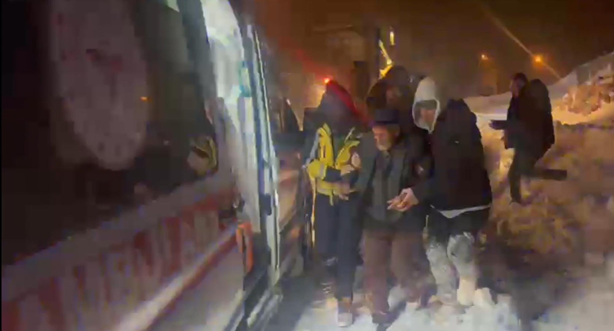 Kars'ın Digor ilçesinde, kar ve