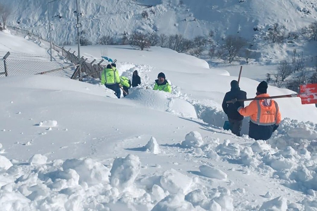 Van'ın Çatak ilçesinde çığ tehlikesi