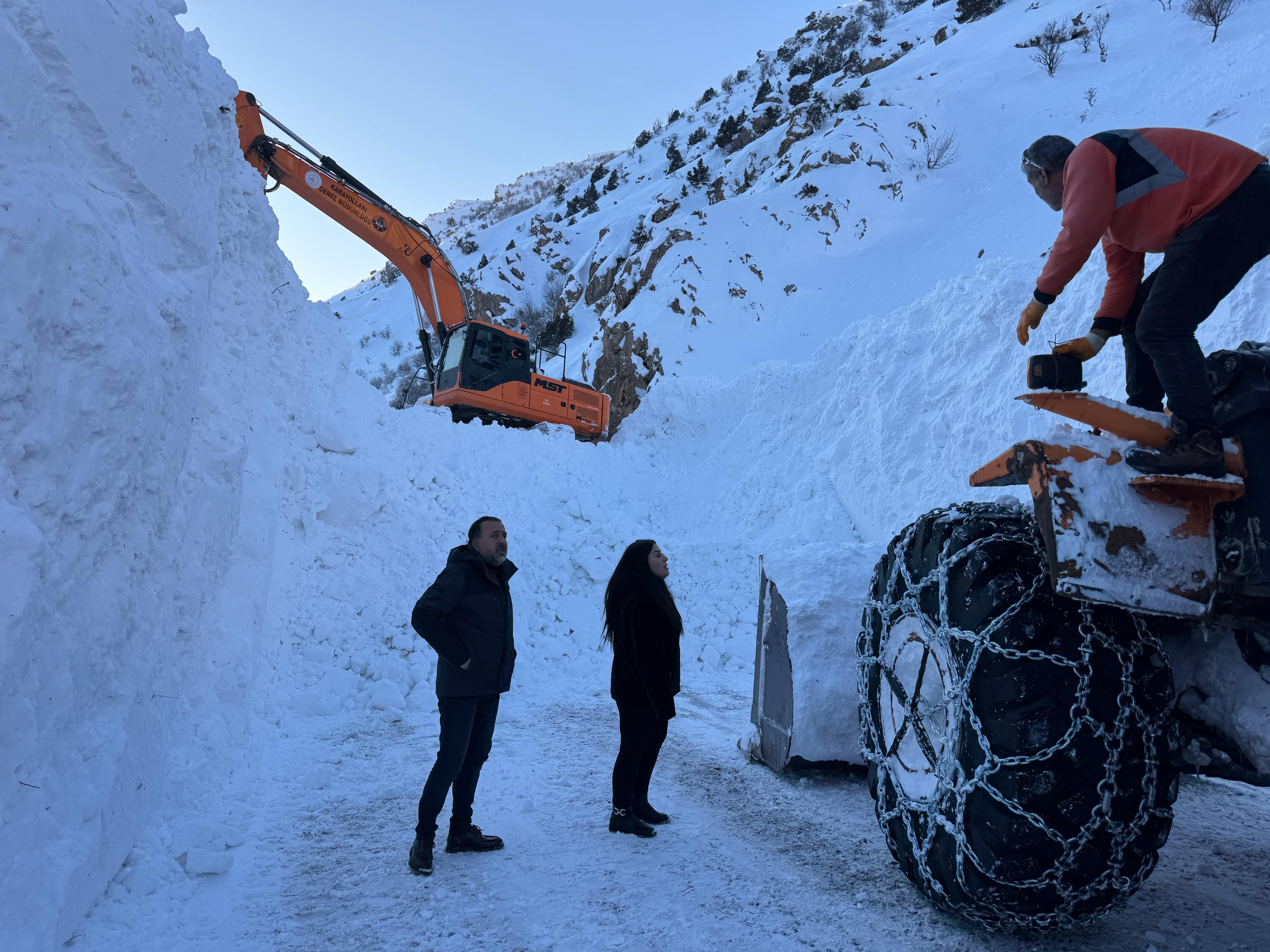 Van'ın Çatak ilçesinde çığ nedeniyle