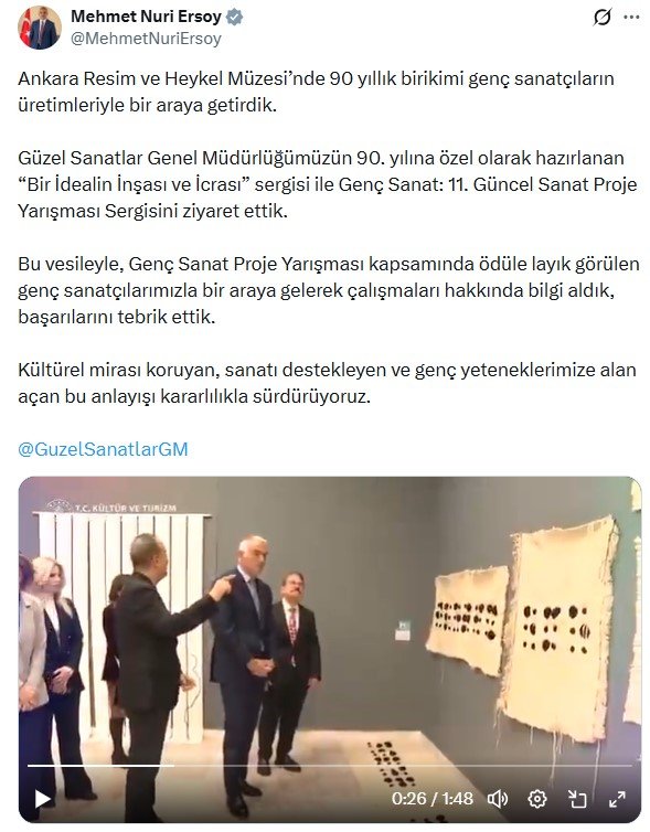 Kültür ve Turizm Bakanı Mehmet