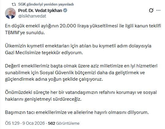 Çalışma ve Sosyal Güvenlik Bakanı