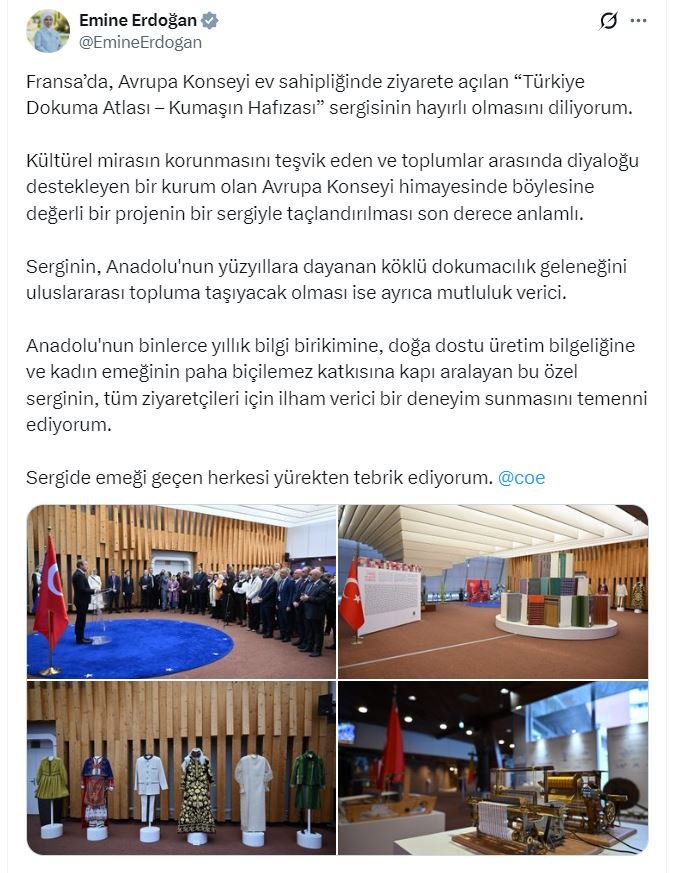 Cumhurbaşkanı eşi Emine Erdoğan, Avrupa