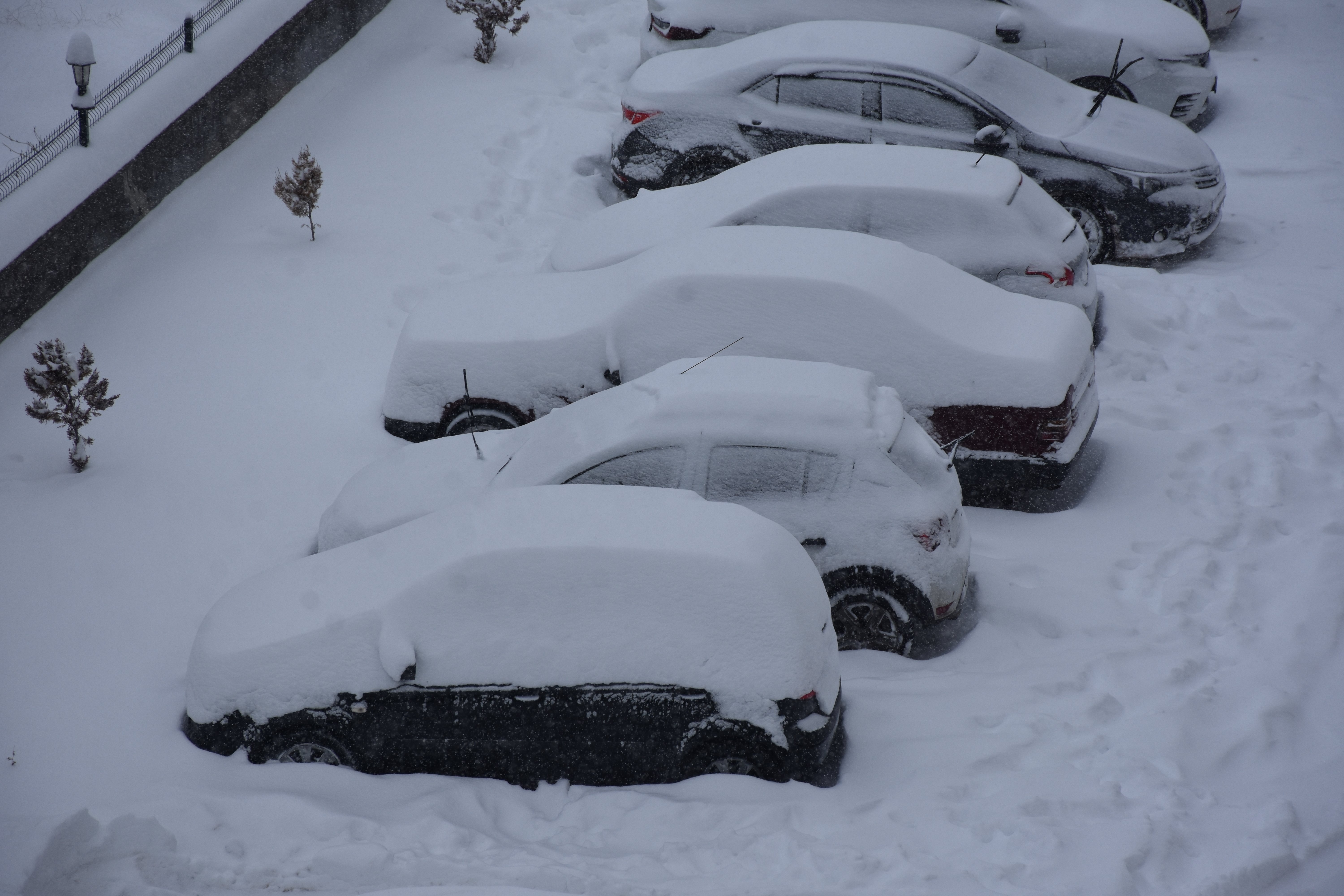 Sivas'ta yoğun kar yağışı nedeniyle