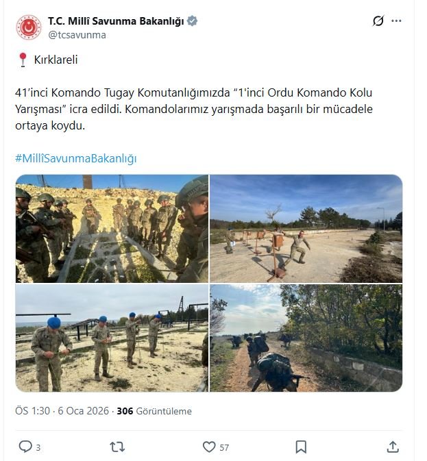 Milli Savunma Bakanlığı, Kırklareli'ndeki 41.