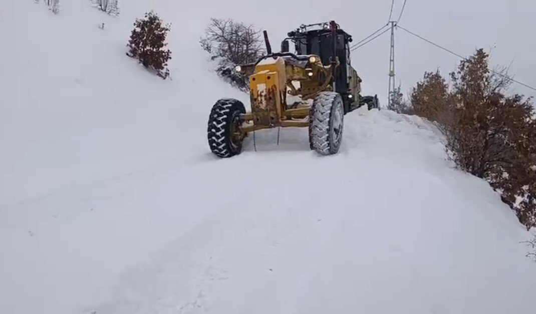 Elazığ'da etkili olan kar yağışı