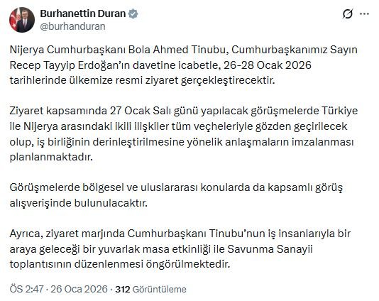 Nijerya Cumhurbaşkanı Bola Ahmed Tinubu,