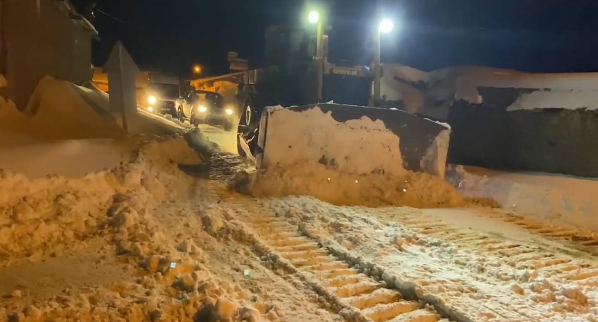 Kars'ın Selim ilçesinde tipi nedeniyle