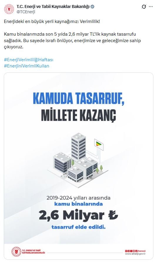 Enerji ve Tabii Kaynaklar Bakanlığı,