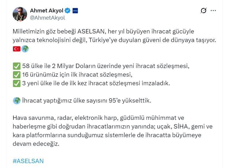 ASELSAN Genel Müdürü Ahmet Akyol,