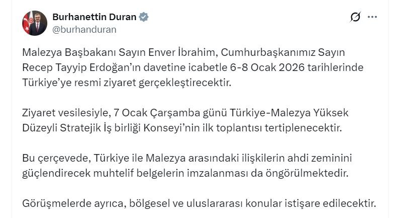 Malezya Başbakanı Enver İbrahim,