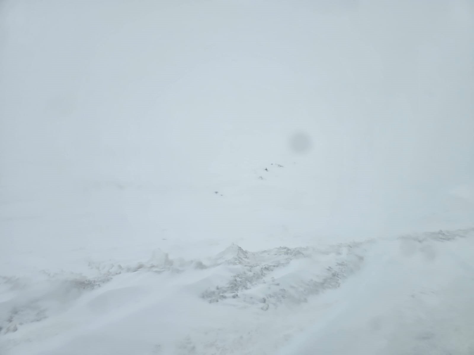 Van-Çatak karayolu, yoğun kar