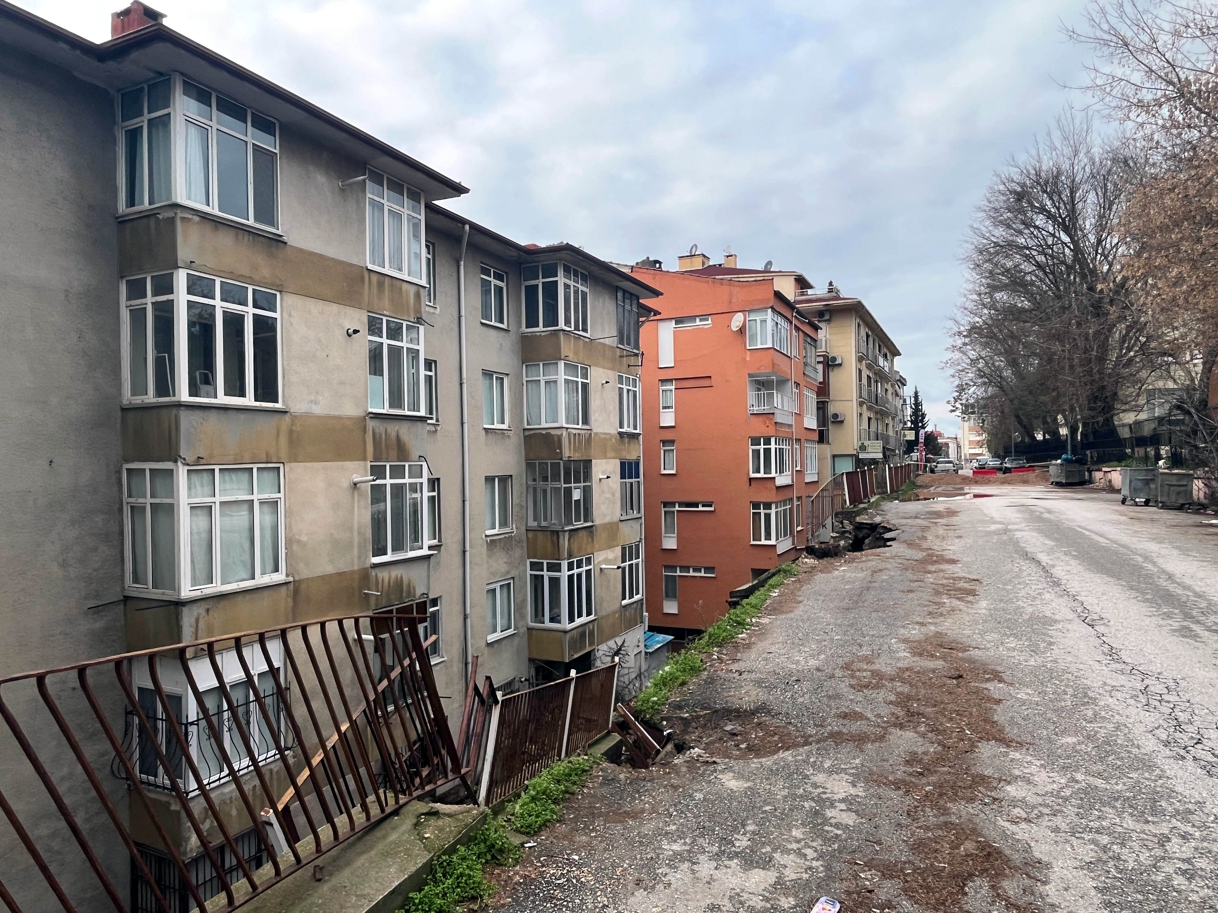 Edirne'de sağanak yağış nedeniyle çöken