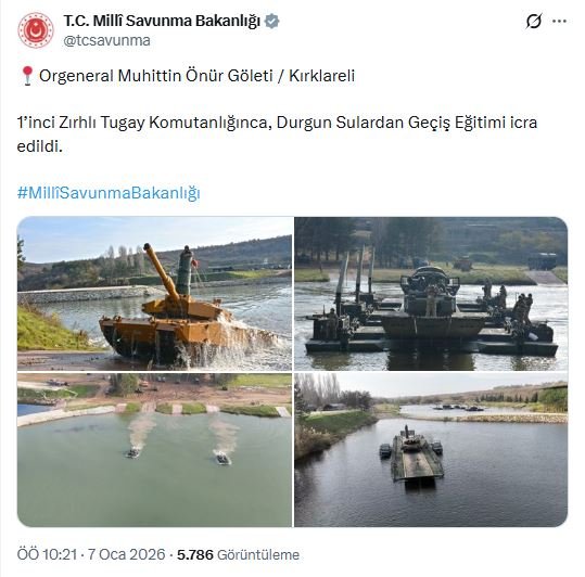 Milli Savunma Bakanlığı (MSB), Kırklareli'de