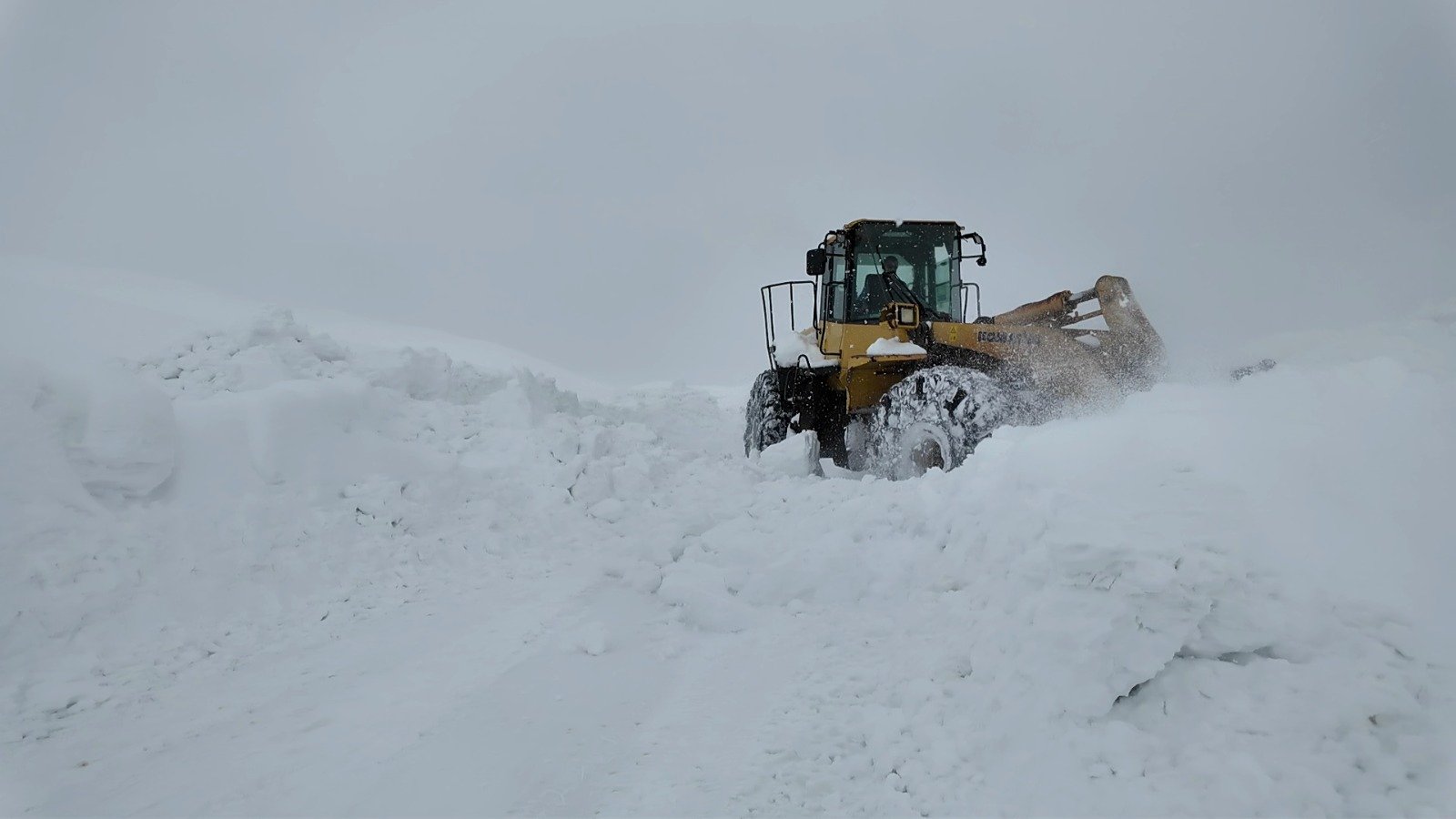 Bingöl'de yoğun kar yağışı nedeniyle