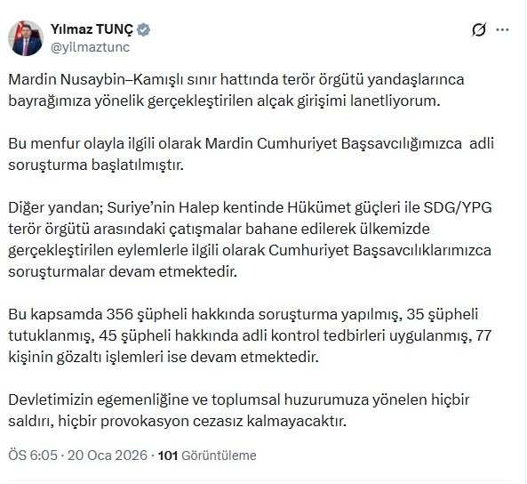 Adalet Bakanı Yılmaz Tunç, Nusaybin-Kamışlı