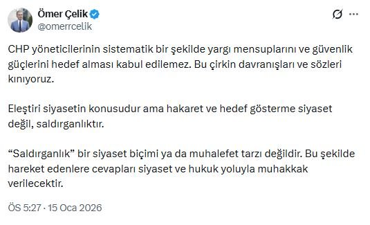 AK Parti Sözcüsü Ömer Çelik,