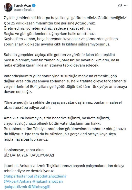 AK Parti Genel Başkan Yardımcısı