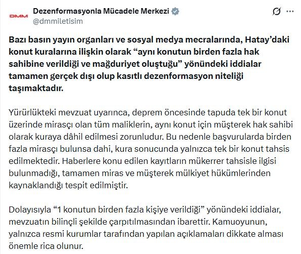 Dezenformasyonla Mücadele Merkezi, Hatay'daki