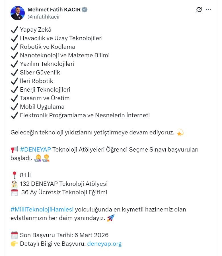 Sanayi ve Teknoloji Bakanı Mehmet