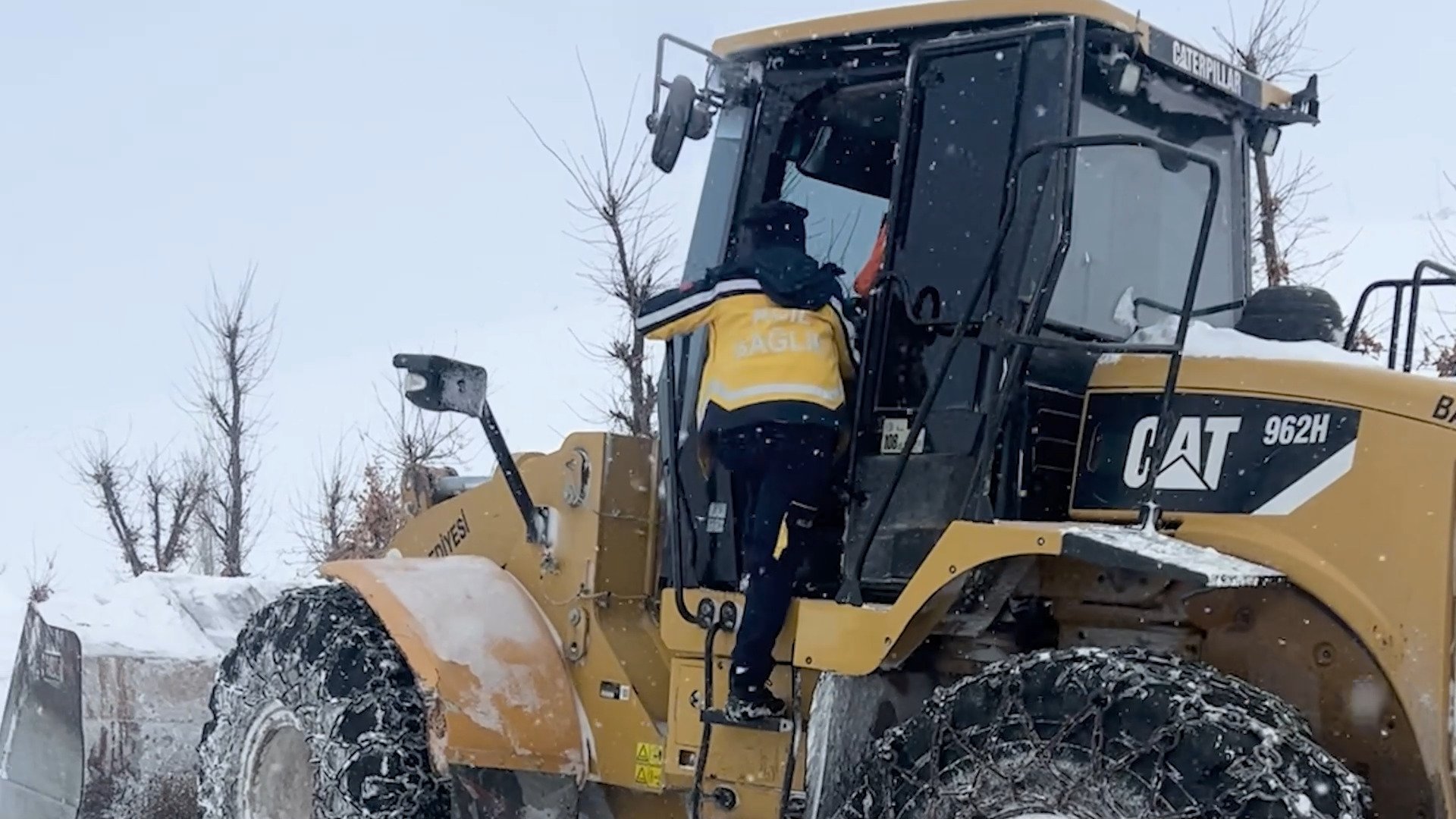 Malatya'da yoğun kar yağışı nedeniyle