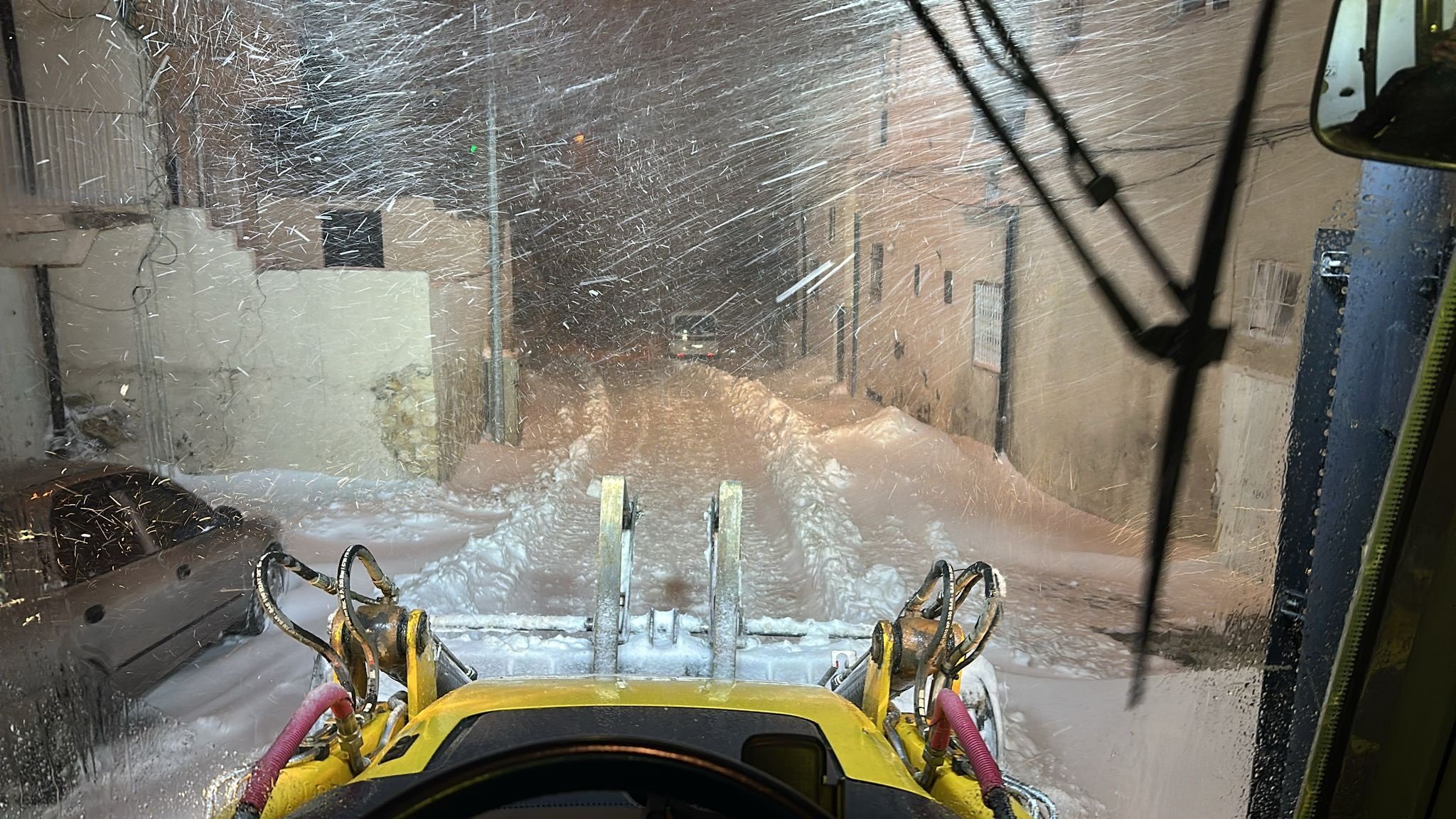 Mardin'de etkili olan kar yağışı