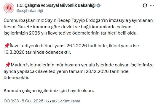 Çalışma ve Sosyal Güvenlik Bakanlığı,