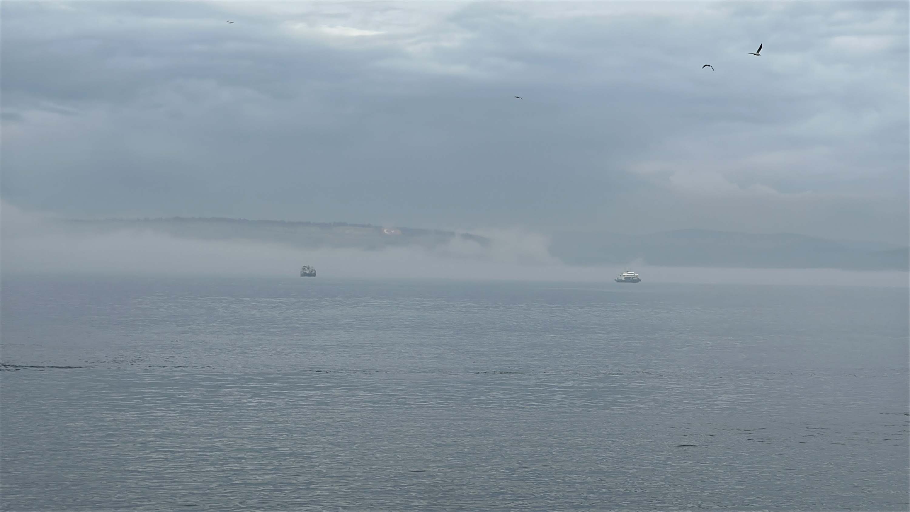 Çanakkale Boğazı, yoğun sis nedeniyle