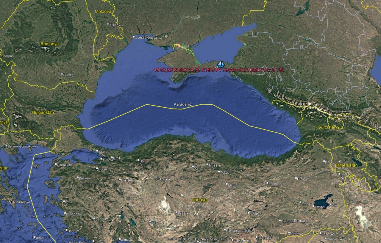 Karadeniz'de Türk sahipli Happy Aras