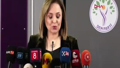 DEM Parti Sözcüsü Ayşegül Doğan,