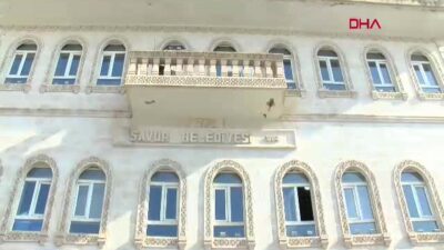 Mardin Savur'da yoğun kar yağışında