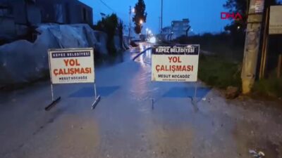 Antalya Kepez Belediyesi, şiddetli sağanak