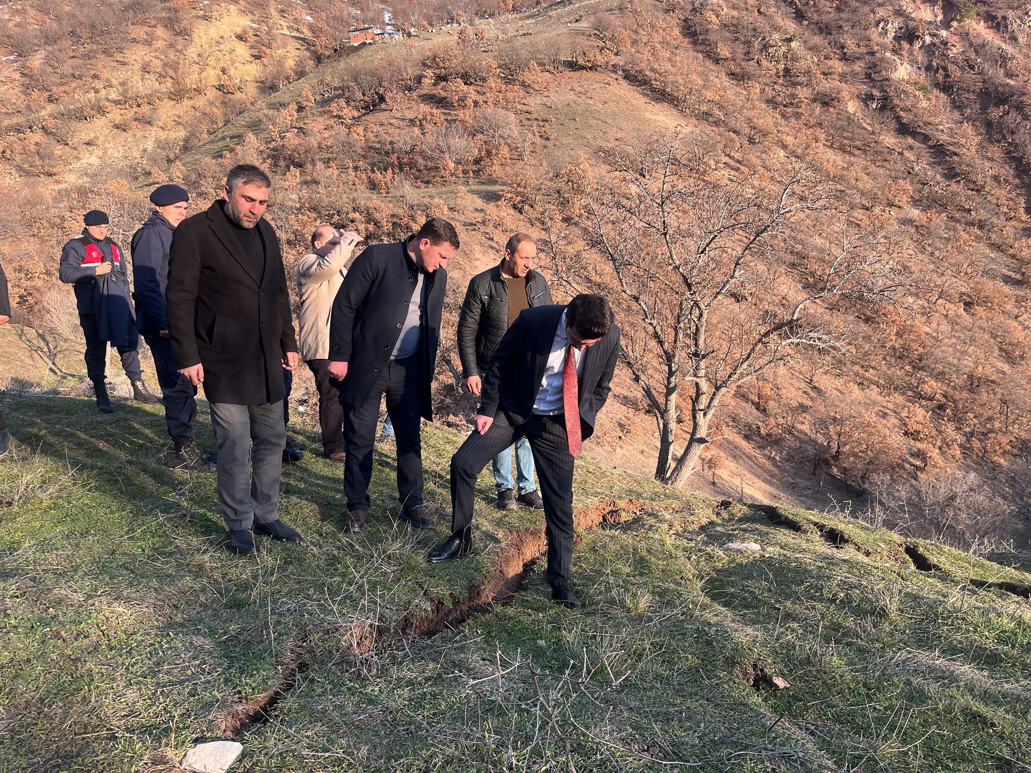 Sivas'ın Koyulhisar ilçesinde heyelan meydana