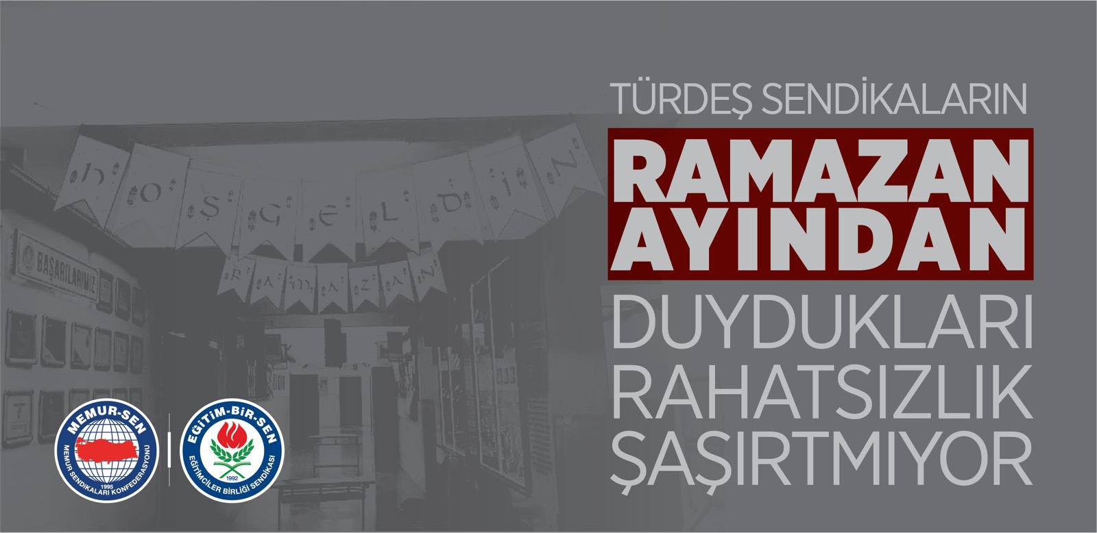 Eğitim-Bir-Sen, Milli Eğitim Bakanlığı'nın ramazan