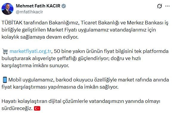 Sanayi ve Teknoloji Bakanı Mehmet