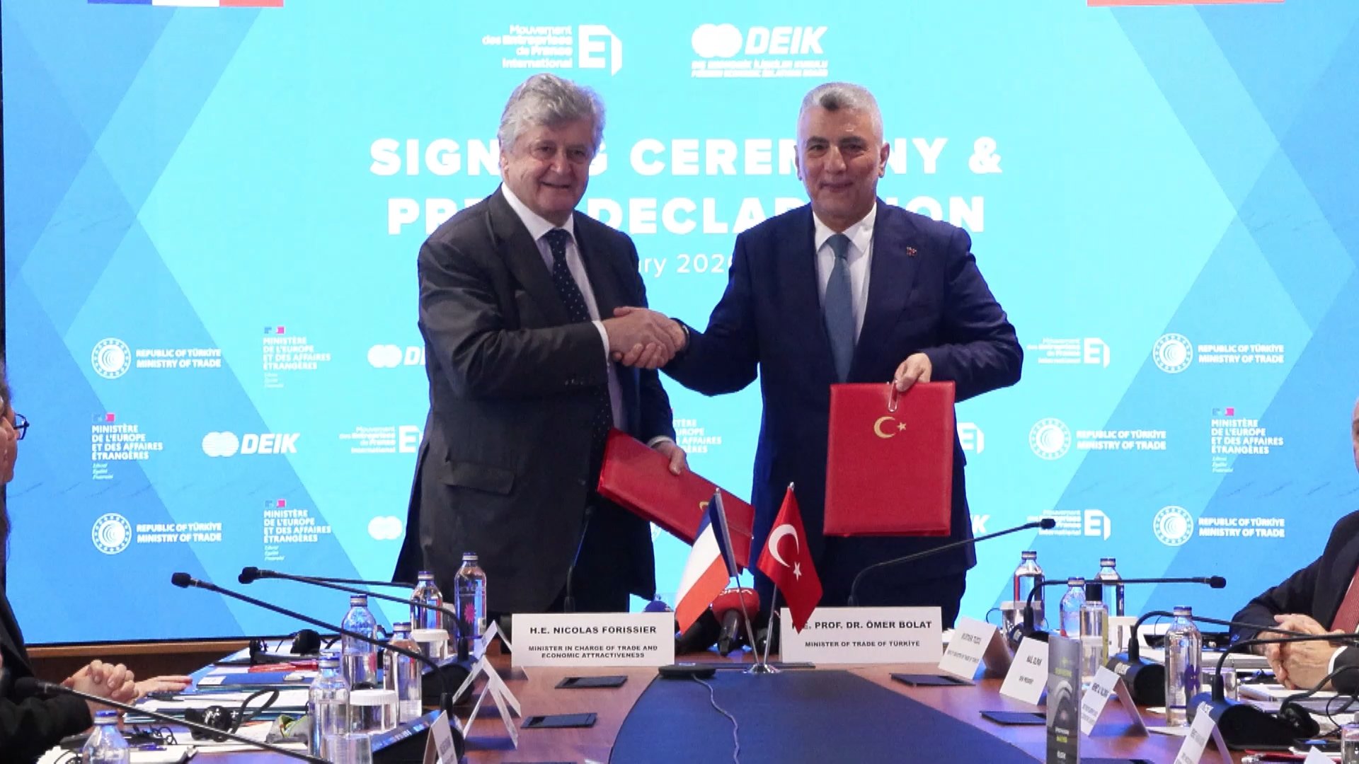 Ticaret Bakanı Ömer Bolat, Fransız