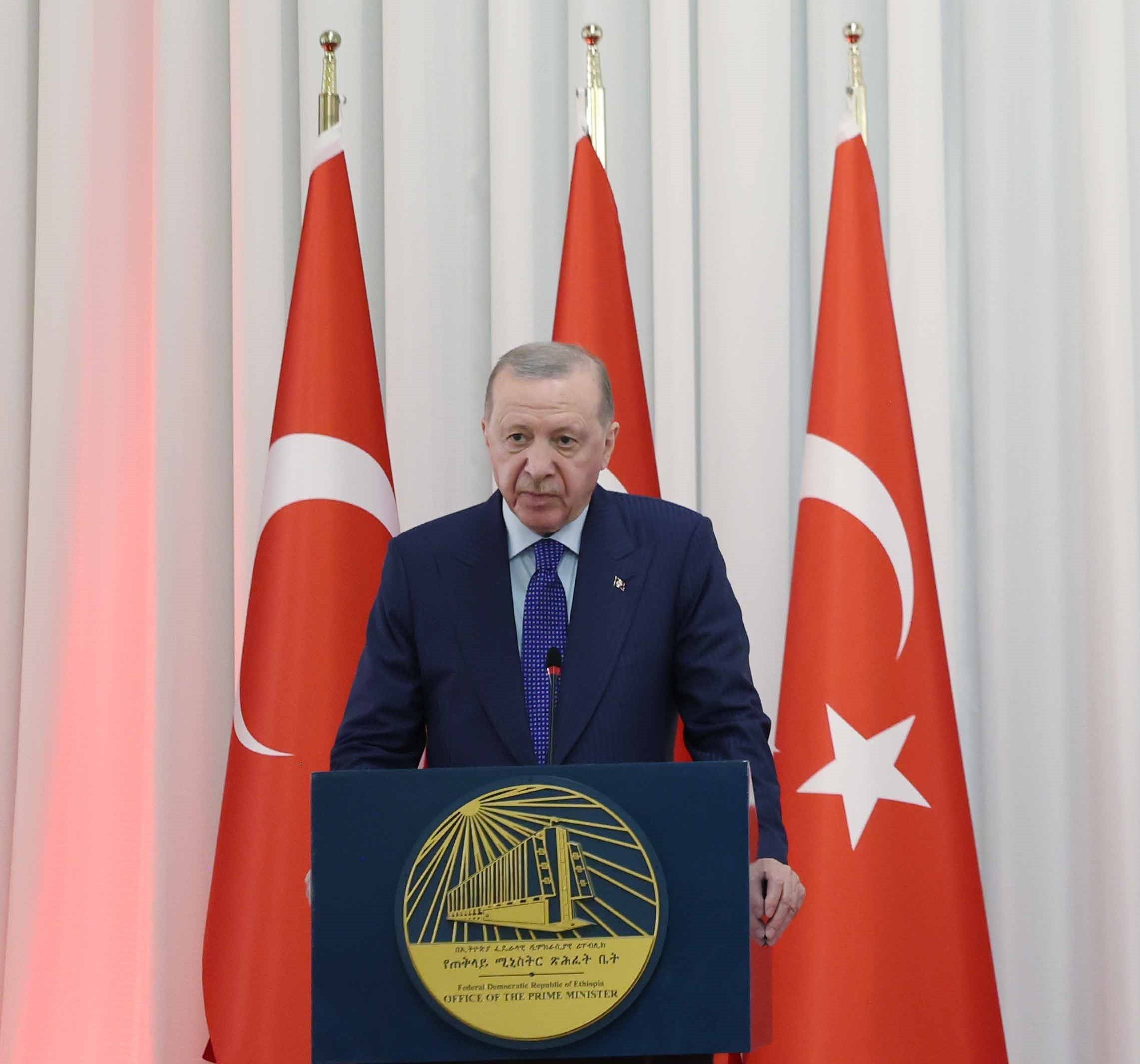 Cumhurbaşkanı Erdoğan, Etiyopya ziyaretinde Türk