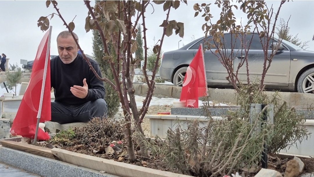 Malatya'da 6 Şubat depremlerinde eşi