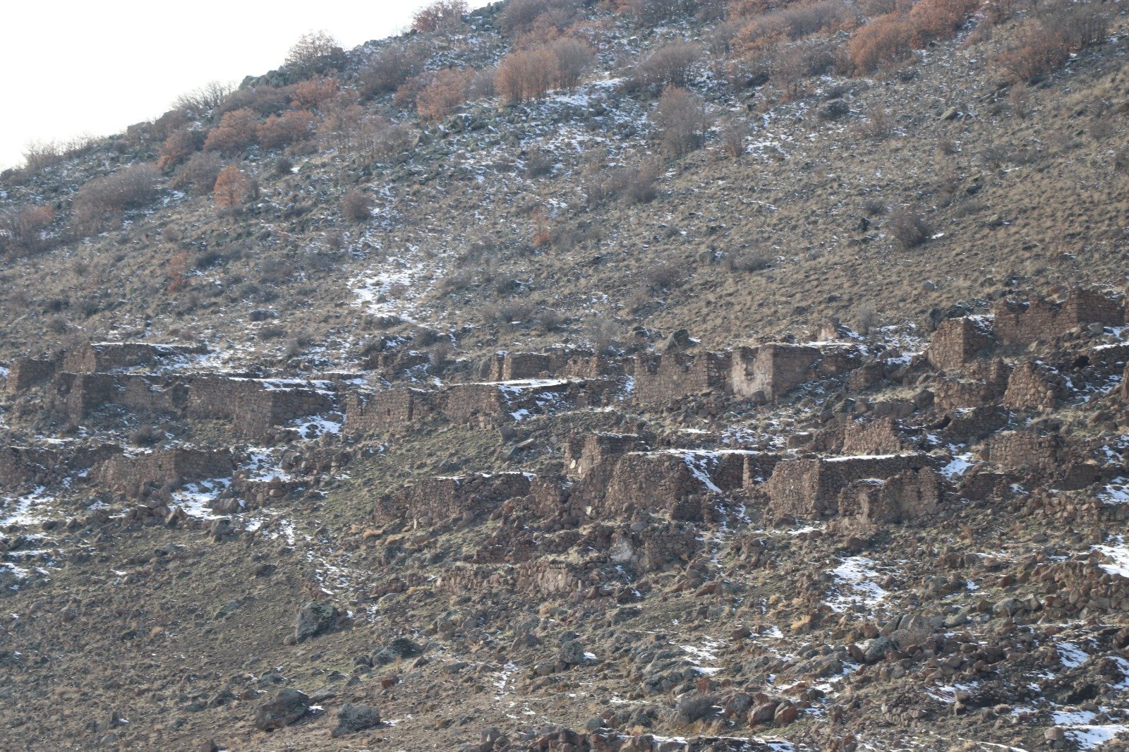 Kayseri'nin Talas ilçesinde, heyelan riski