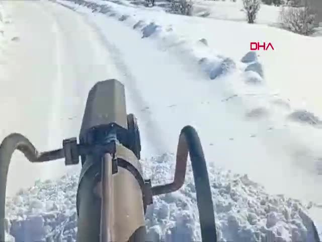 Bitlis'te yoğun kar yağışı