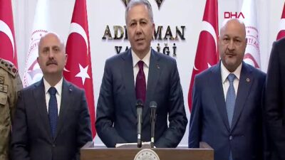 İçişleri Bakanı Ali Yerlikaya, Adıyaman'da