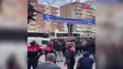 Batman'da izinsiz pankart asılması sonrası