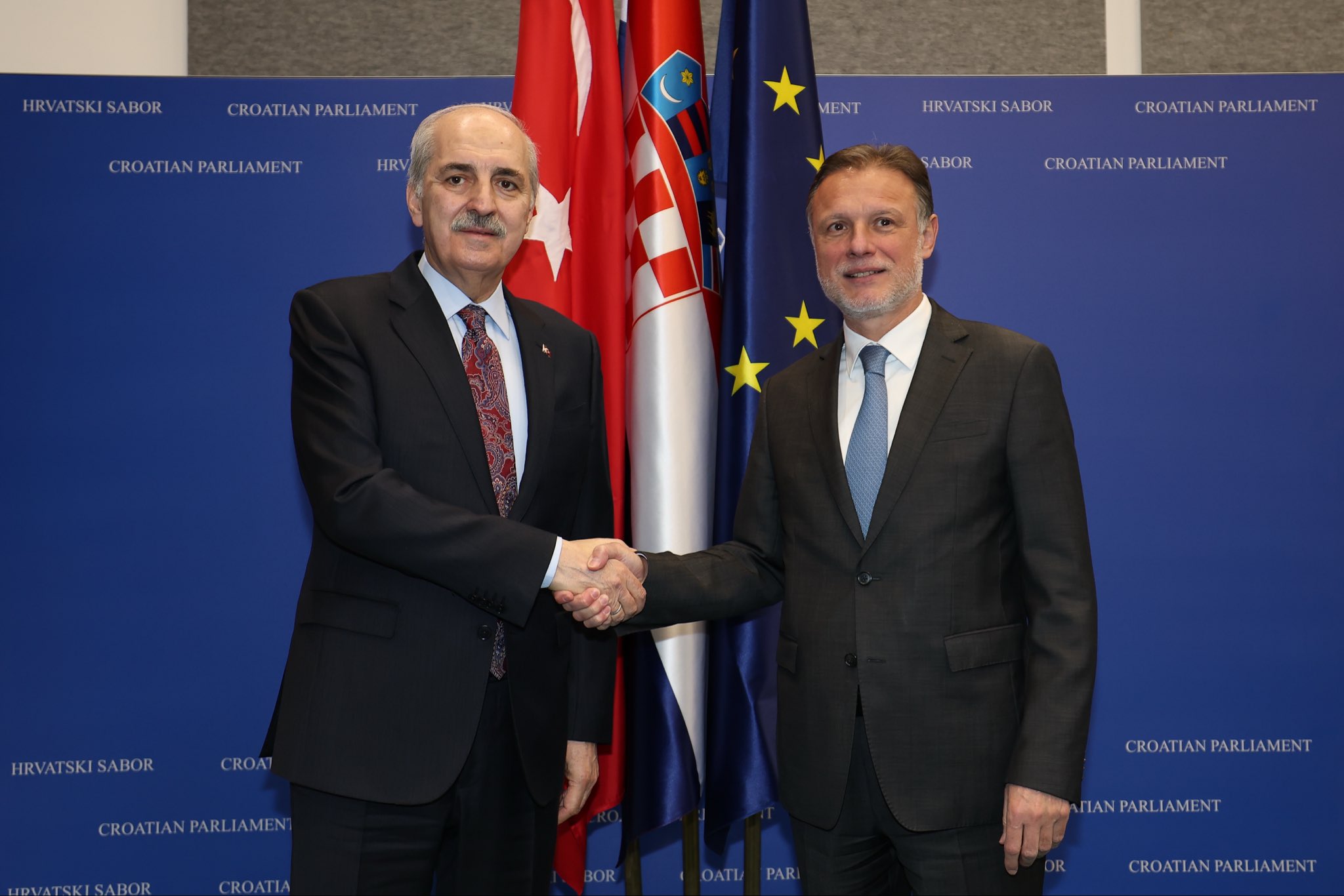 TBMM Başkanı Numan Kurtulmuş, Hırvatistan'da