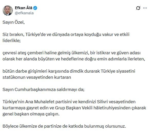 AK Parti Genel Başkan Vekili