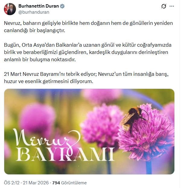 İletişim Başkanı Burhanettin Duran, 21